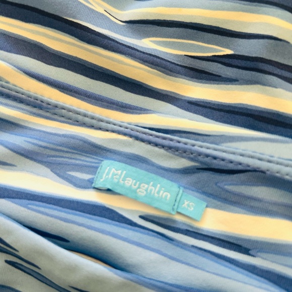 J. McLaughlin blue and white skirt - Picture 3 of 4